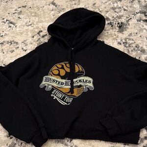 Bella Canvas Black Crop Sweatshirt Casual Wear